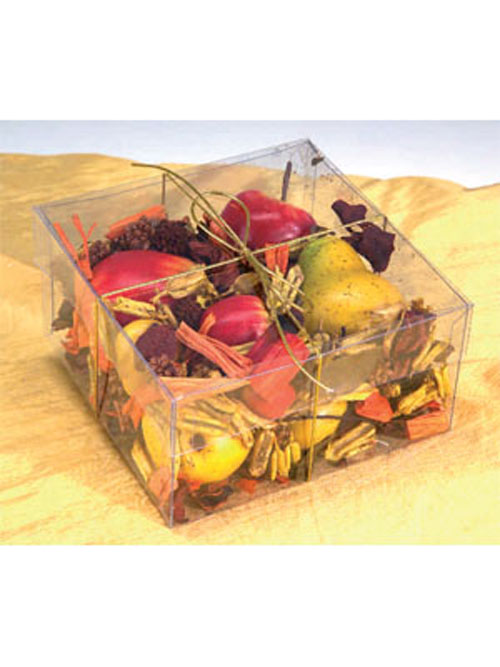 Fr�chte Box gelb rot 15x15x8cm