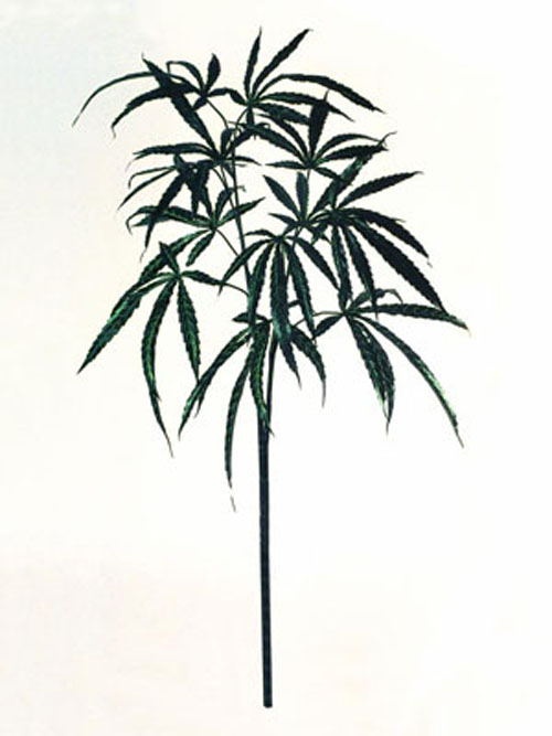 Hanfpflanze (Kunstpflanze), 100cm