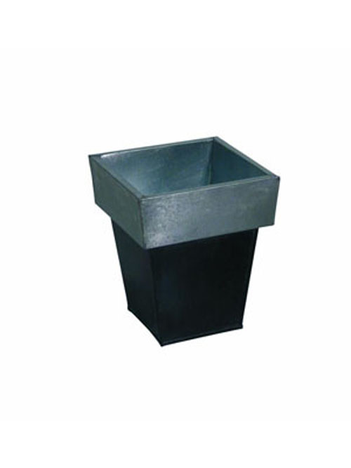 Design �bertopf, silber-schwarz, 20cm