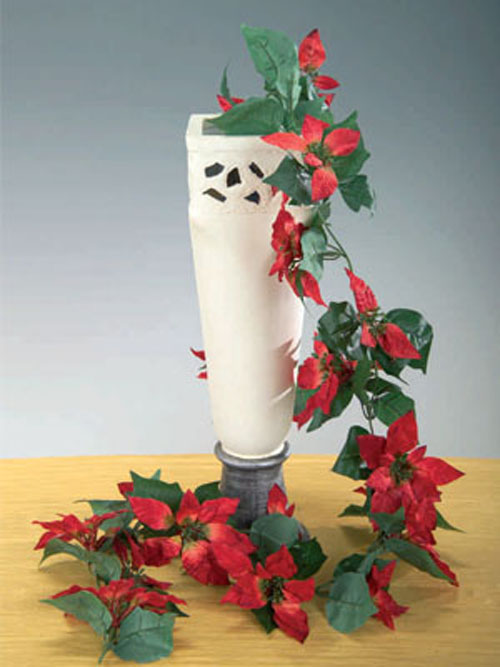 Poinsettia Girlande Samt rot 180cm L�nge ohne Topf